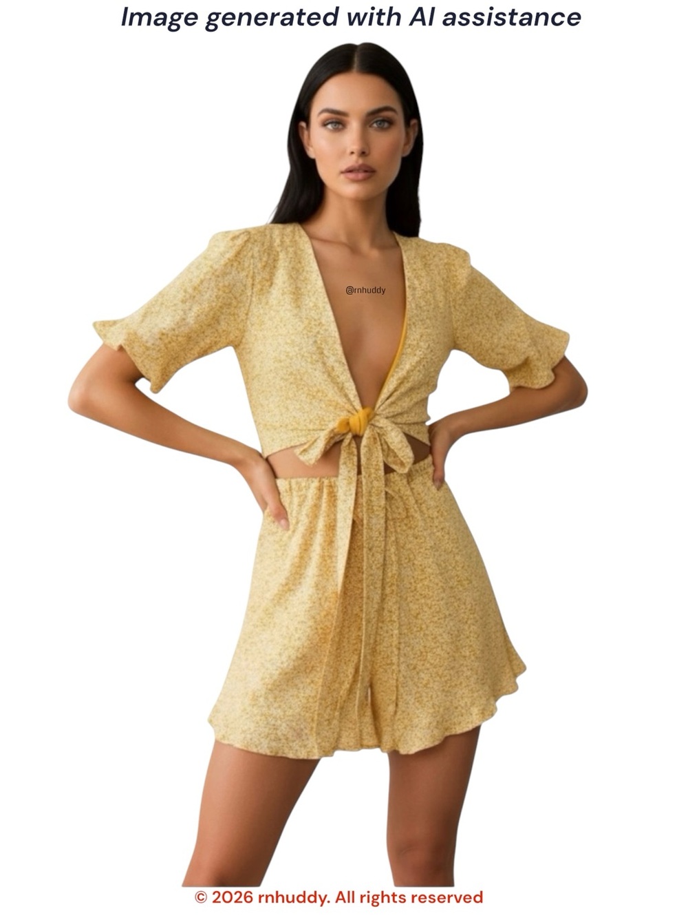 NWT Buckle Willow & Root S yellow floral romper